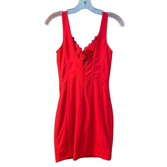 House of CB London XS Red Corset Mini Dress Boned Bodycon Celebrity Fashion - Picture 6 of 10